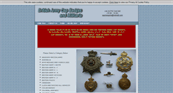 Desktop Screenshot of britisharmycapbadgesandmilitaria.com