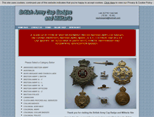 Tablet Screenshot of britisharmycapbadgesandmilitaria.com